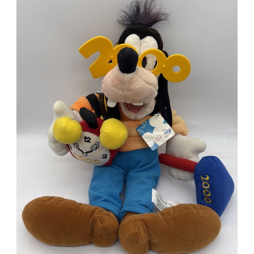 NEW Vintage The Disney Store 2000 Goofy Plush 21" With Tag
